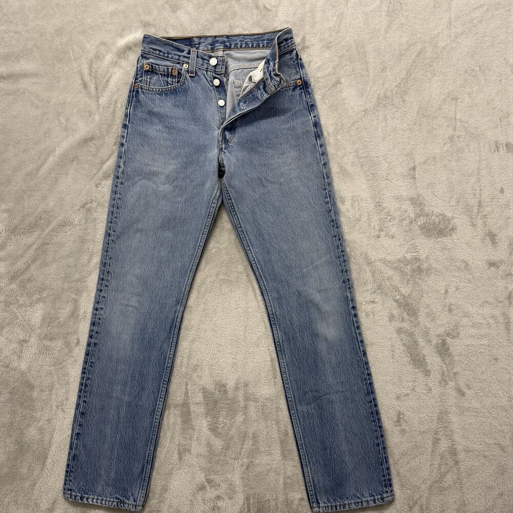 Vintage 90s Levis 501 Student Jeans Made in USA 27x32 (Fits 24x31) Straight